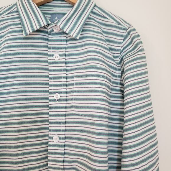 GAP Boy's Striped Button Down Long Sleeve Shirt Size 5 - Picture 3 of 8